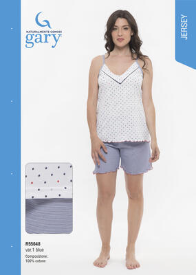 PIGIAMA DONNA S/S R55048 Tellini S.r.l. Ingrosso Abbigliamento